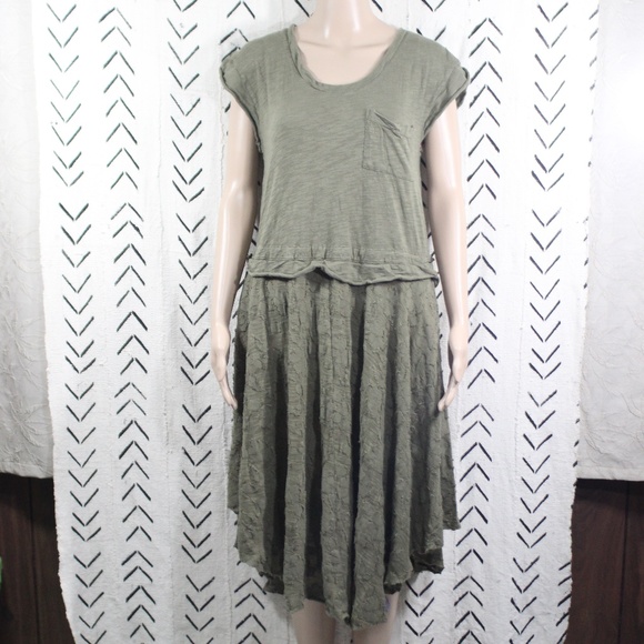 Free People FP Beach Green Beach Cover Dress Small